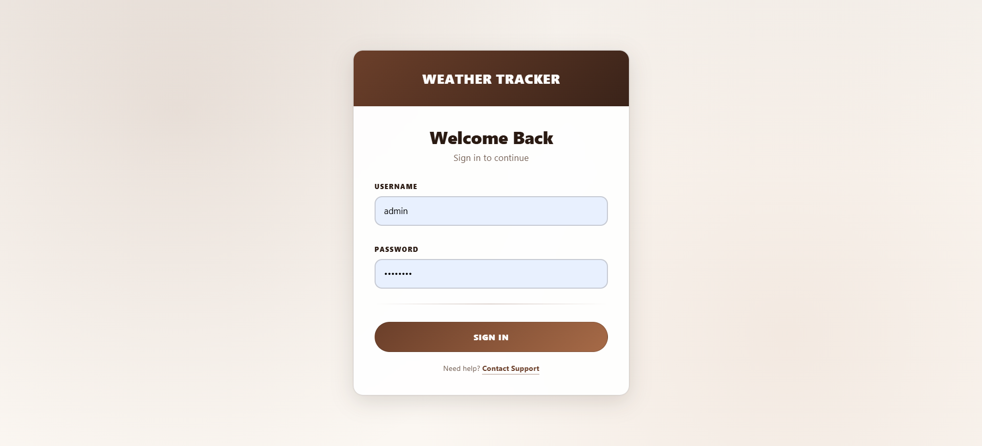 Weather Forecasting System Screenshot